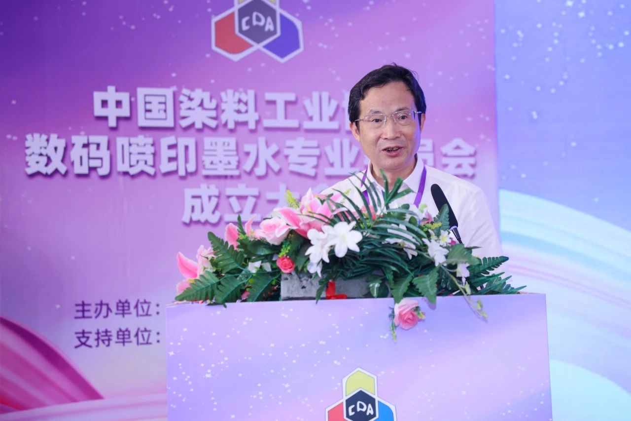 董事长汪国建参加中染协数码喷印墨水专业委员会成立大会